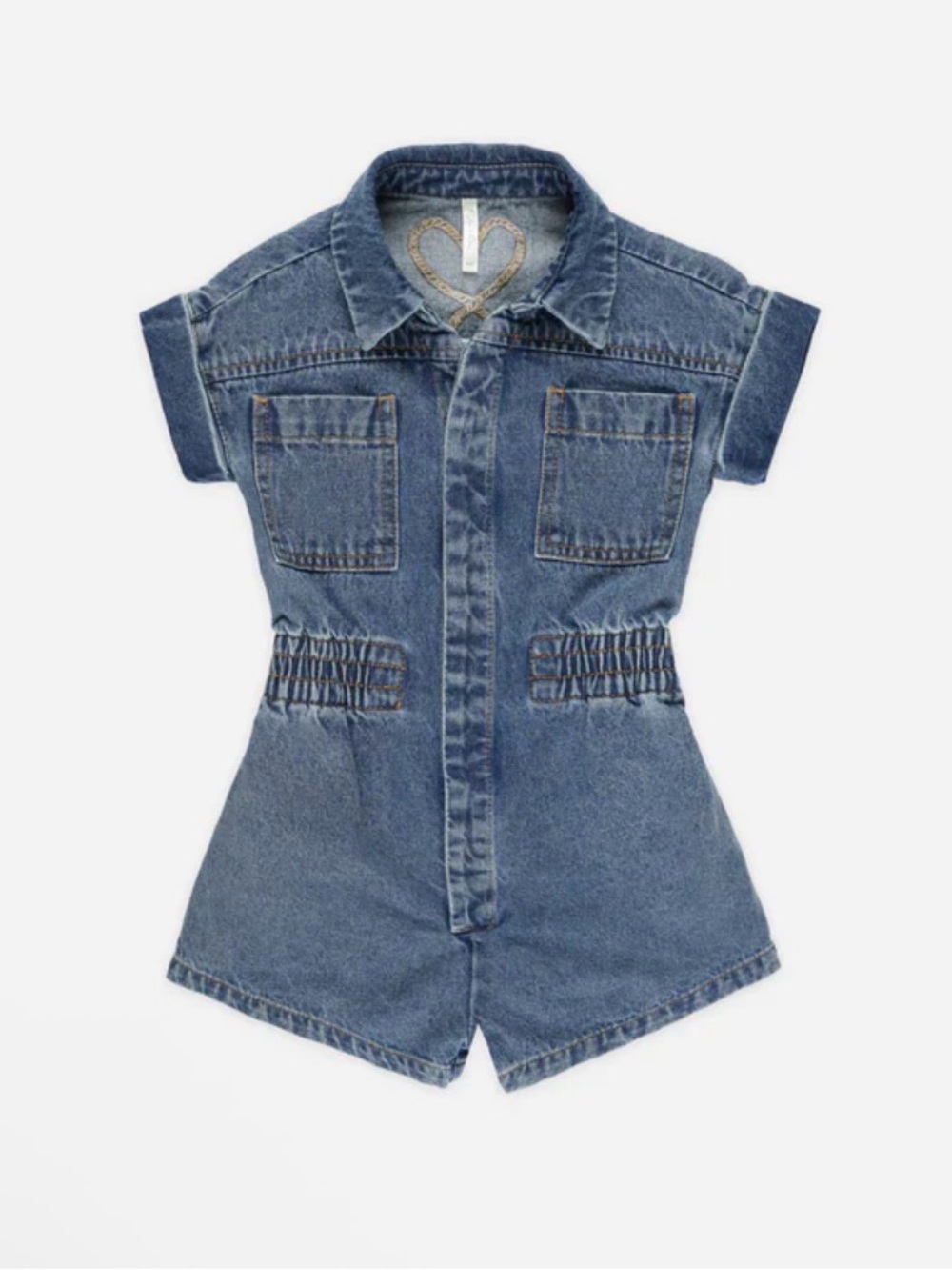 Rylee cru UTILITY ROMPER || INDIGO
Sz 2/3y